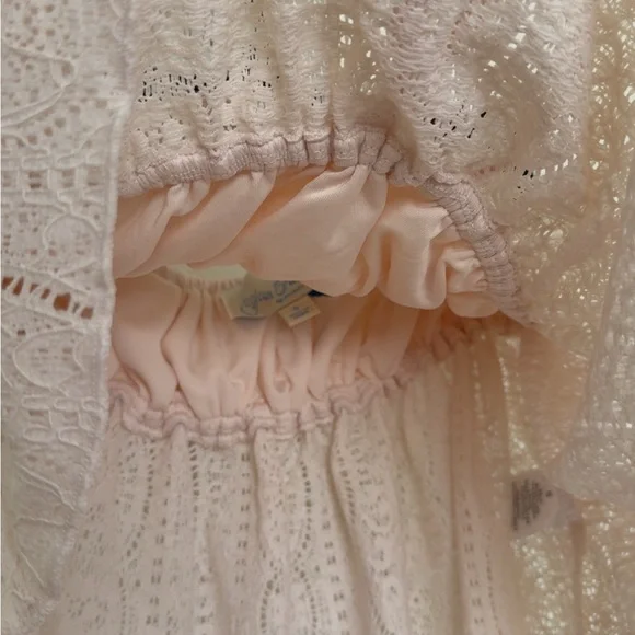 PacSun Pink Lace Strapless Top - Picture 4 of 6